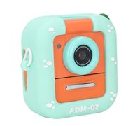 Instant Print Camera For Kids, 48MP 1920 X 1080P Digital Camera with 2.4 Inch Screen, Thermal Printing Children Digital Camera For Photo and Video (Orange)