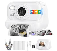 Instant Print Camera for Kids, Birthday Gifts for Girls and Boys Aged 3-12 Years, 1080P Video Camera for Children, Gift Ideas for Boys Aged 3 4 5 6 7 8 9 10 11 12 Years