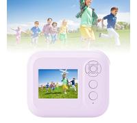 Instant Print Camera with Doodle Function, 48MP HD 6X Zoom Photo Printer, Creative Learning Gift for Children, Built-in MP3 & Games (Purple)