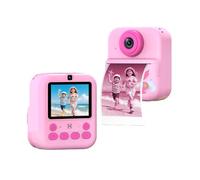 Instant Print Camera with Dual Lenses and 1080P Video Recording, Eye-Protective 2.4-Inch Display with 16x Digital Zoom, White