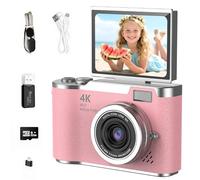 Instant-print children's camera with 1080p video recording and 32GB memory card · Children's digital camera · Ideal Christmas and birthday gift for boys and girls aged 3-12 (Pink model)