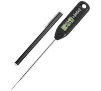 Instant Read Digital Food Thermometer for Meat Water BBQ Milk Coffee Sugar Jam Hot Beverage Accurate Magnetic Temperature long Probe with -50-300℃ ℉/℃ Button Tip Cover for Kitchen Air Fryers Cooking