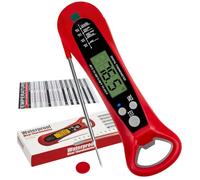 Instant Read Digital Meat Thermometer for Cooking and Baking - Accurate Food Thermometer for Ovens and Grills Red
