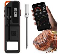 Instant Read Wireless Meat Thermometer Digital for Cooking Oven Air Fryer,Gifts for Men,Kitchen Gadgets Grilling Essentials,BBQ Accessories Waterproof Food Thermometers w/Ceramic Handle&LCD Display