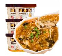 instant Ready-to-Eat gluten noodle soup,spicy Pepper vegetable noodle paste,Chinese HuLa soup,65g/barrel,hot and sour,Healthy and Nutritious Breakfast,Brewed dinner snack,Henan Specialty (6barrel)