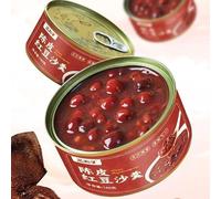 Instant Red bean paste soup, Babao Congee, orange flavor red bean syrup, nutritious breakfast Congee 160g/can, red bean dessert, substitute food, breakfast fast food, canned cereal Congee (4 cans)