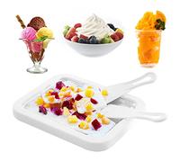 Instant Rolled Ice Cream Maker DIY Ice Cream Roller Maker with 2 Scrapers for Kids, Icecream Maker for Sorbet Frozen Yogurt Gelato, Homemade DIY Frozen Yogurt Maker Machine for Children Home Family