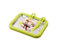 Instant Rolling Board | Stainless Steel Rolled Ice Cream Maker Machine 44x32cm | Complete Set With 2 Spatulas | Fruit Sorbet In Thai Yogurt Roll Lagce At Home,