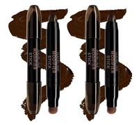 Instant Root Cover up Stick, 2PCS Waterproof Hair Root Touchs up Stick, Natural Hairline Powder Sticks for Women Men, Long Lasting Hairline Concealer Colour Dye Sticks, for All Hair Types