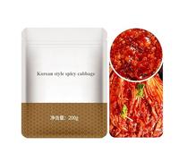 Instant Seaweed Salad Snacks, Mixed Vegetable Jerky, Skirt Side Dishes, Pickled Vegetables, Spicy Kimchi, Suitable for Salads Mixed Noodles, Casual Snacks (Spicy Cabbage 200g)