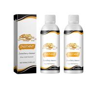 Instant Shine Jewelry Cleaner - Fast-Action Tarnish Remover for Gold, Silver, Diamonds & Precious Stones, Restores Mirror-Like Brilliance, Safe & Easy At-Home Cleaning Solution (2pcs)