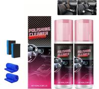 Instant Shine & Protection Car Interior Polisher,Car Interior Cleaner,Polishing Cleaner Car Interior Spray,Multifunctional Auto Detailing Cleaner for Rubber and Leather,Shine Restore & Polish (2 Pcs)