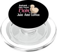 Instant Silkie Chicken Mom Just Add Coffee PopSockets PopGrip for MagSafe