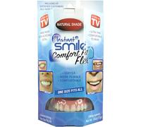Instant Smile Comfort Fit Flex Cosmetic Teeth, Natural Shade, Comfortable Upper Veneer, 1 Size Fits Most