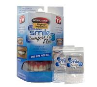 Instant Smile Comfort Fit Flex Natural Shade - Slightly Imperfect - with 2 extra fitting bead bags. One size fits most people.