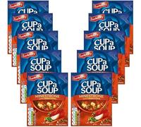 Instant Soup Bundle with Batchelors Cup A Soup Minestrone with Croutons 94g - 10 Pack | Instant Minestrone Soup with Croutons and Noodles, Low Fat, Suitable for Vegetarians.