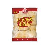 instant soybean milk,Original pure Soybean Powder,sweet Brewed drink,Nutritional and health breakfast,Non GMO,Vegan,Chinese Specialties Dessert (Red beans barley soy milk powder 300g,2pack)