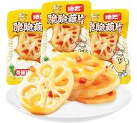 Instant Spicy Crispy Lotus Root Slices, Pickled Vegetables, Spicy and Spicy Strips, Chinese Snacks Gifts, Spicy Snacks, Delicious Side Dishes, Seasoned Dishes (Spicy flavor,30 bags)