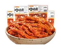 Instant spicy gluten, grilled gluten strips, classic Chinese spicy latiao snacks 102g/pack, malabang, Hunan handmade hot sticks, casual snack gift pack,vegetarian food,noodles (Spicy flavor,4 packs)