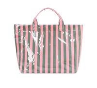 Instant Summer Carryall, High-Volume Storage Shaper, 15x12 Inches Case with Waterproof Feature, Rapid Access Glossy Vessel, Striped Dispenser with Sturdy Build, Office Accessory for College