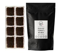 Instant Tapioca Pearls Boba Balls coated with Brown Sugar | 8 Packs (each 50g) | For Bubble Tea, Pudding, Milkshake, Frappe and Bakery | No Preservatives, No Refrigeration needed by Moriyama Teahouse