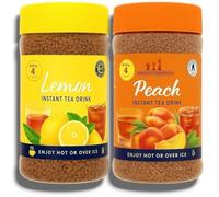 Instant Tea Drink Peach & Lemon | Hot Or Iced | 400g Each