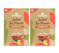 Instant Tea Premix - Ginger Flavor 10 Sachets (Pack Of 2)| Kadak Adrak Chai Patti | Homemade Masala tea Instantly | Irresistible Aroma
