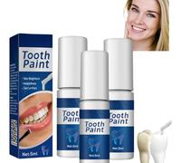 Instant Teeth Portable Whitening Pen Removes Teeth Stains Brightens and Polishes Teeth Whitening Pen Gentle Protection Suitable for Smokers (3 pcs)