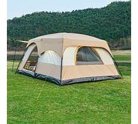 Instant Tent Automatic camping Tent, Windproof Easy Set Up In Few Minutes Ideal for Family Car Trip, Festival Gathering and Picnic(Khaki,320 * 220 * 195cm)