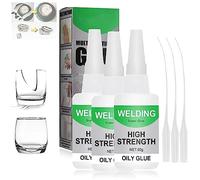 Instant Universal Oily Glues, Glue Super Adhesive Strong & Fast Waterproof Wide Usage, High Strength Oily Glue, All Purpose Super Glue for Wood,Shoes,Metal,Plastic,Glass,Ceramic,Jewellery (3 Pcs)