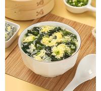 Instant vegetable Soup,Wild green Wakame,tomato soup,Seaweed,Corn,Mushroom,fresh vegetables,6g/bag,No GMO,Healthy Nutritious soup,Variety Flavor,Ready-to-Eat Breakfast (Wakame Soup,15bag)