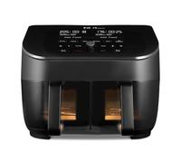 Instant Vortex Plus Double Basket with ClearCook - 7.6L Digital Hot Air Fryer, Black, 8-in-1 Smart Programs - Frying, Baking, Roasting, Grilling, Dehydrating, Warming, XL Capacity -1700W