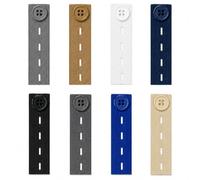 Instant Waist Relief No-Sew Elasticated Trousers Extenders, 4-Slot Adjustable Waistband Expanders for Jeans, 8-Pack Colour-Matched Button Extender, Sturdy Knitted Stretch Comfort Belts for Men Women