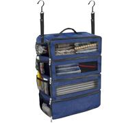 Instant Wardrobe For Suitcase,Hanging Packing Cubes,Suitcase Organizer,Travel Luggage Organizer Portable Hanging Travel Shelves Collapsible Hanging Packing Cubes For Carry On Suitcase,Blue,Modern
