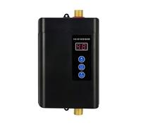 Instant Water Heater, Household Mini Electric WaterHeater Tankless Instant Water Heater Heating Machine Water Heater(Black-Plug in)