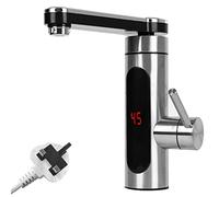 Instant Water Hot Tap Electric Sink Heating Tap,WMLBK Instant Tankless Electric Hot Water Faucet with LED Digital Display Kitchen Instant Heating Hot Water Tap 360° Swivel for Kitchen Bathroom