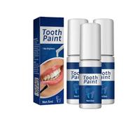 Instant White Tooth Paint, Teeth Whitening Pen for Stain Remover, Tooth Polish with Quick-Dry Formula, Portable for a Bright Smile, Suitable for Women and Men, 5ml (3pc)