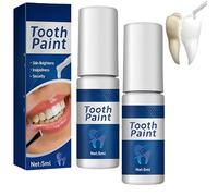 Instant Whitening Dental Lacquer, Teeth Oral Cleaning Care, Tooth Polishing and Brightening, White Paint for All Types Teeth, Paint Enamel, Tooth Polish Uptight White (2PCS)