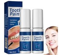 Instant Whitening Dental Lacquer,Tooth Polish Uptight White,Teeth Whitening Paint,Fresh Breath, Instant Teeth for Polish Stain Removal (2 Pcs)