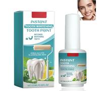 Instant Whitening Tooth Paint, Teeth Whitening Varnish, Gentle Teeth Polish Varnish to Remove Stains, Long Lasting Tooth Paint Brush-On Whitening, Gentle Tooth Enamel Coating for Stain Coverage