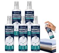 Instant Wrinkle Releaser Spray, 5PCS Smooths Creases in Seconds, No-Iron Crease Remover for Clothes, Travel-Size Fabric Care for Business Attire & Casual Wear, Travel-Ready Static-Free