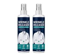 Instant Wrinkle Releaser Spray,Fabric Refresher & Wrinkle Release Spray, 50ml No Iron Fabric Smoothing Agent, Safe To Use On Cotton, Polyester, Blends, And More (2PCS)