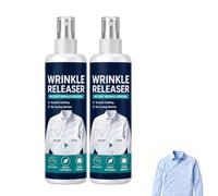 Instant Wrinkle Releaser Spray - Smooths Creases in Seconds, 100ml Wrinkle Crease Release Spray, No Ironing Required & Easy To Use, Fast-Acting Anti Crease Sprays for Home or Travel (2Pcs-B)
