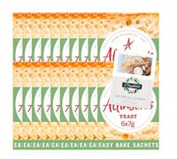 Instant Yeast Bundle for Allinsons Easy Bake Yeast 7g 20 Pack + Brightdale Kitchen Booklet
