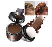 Instantly Hair Shadow Powder, Dark Brown Root Dye Shadow Cover, Windproof Sweatproof Touch-Up for Thin Hair Grey Hairline, Root Concealer for Hairline, Eyebrows, Beard