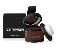 Instantly Hairline Powder & Root Touch Up, Waterproof & Windproof Hair Concealer, Instant Hair Loss Concealer Thinning Hair for Receding Hairlines Professional With Mirror & Puff (Hazel Brown)
