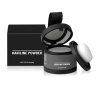 Instantly Hairline Powder with Mirror and Puff, Instantly Conceals Hair Loss, Covers Gray Roots, Windproof & Sweatproof, Hair Shadow Toppers for Women & Men (Gray)