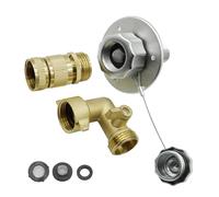 Instantly Install Campers Freshwater Filler Port Systems Water Inlet Stainless Steel Construction for Travel Water Fill Inlet