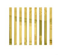Instantly Transform Your Living Space with 10Pcs Long Strip Acrylic Mirror Mosaic Wall Stickers，gold