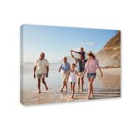 InstantPrinting Personalized Canvas Prints | Your Photos on Professionally Printed Framed Custom Photo Personalised Family Picture Image Wall Art - 16'' x 12'' (40cm 30cm)